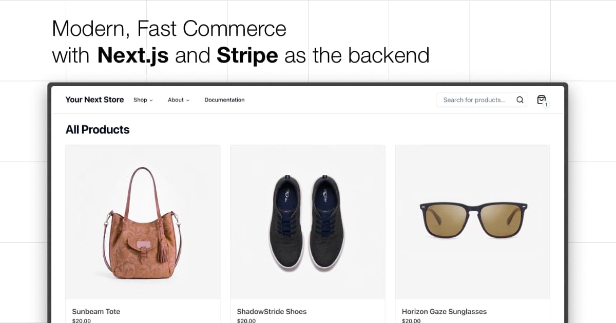 Your Next Store — Commerce with Next.js and Stripe thumbnail